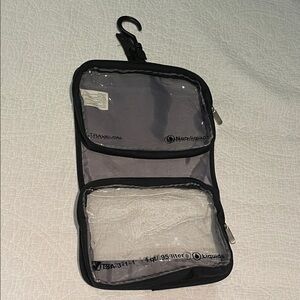 Travelon Gray Hanging Travel Toiletry Organizer with Clear Pockets